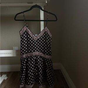 Abercrombie & Fitch Black Dress with Pink Floral Print